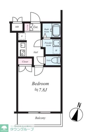 ラグジュアリーアパートメント砧の物件間取画像